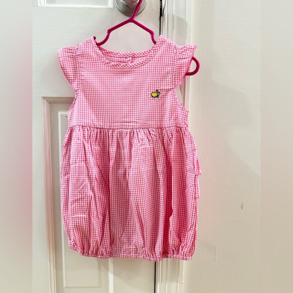 Pink Gingham Bubble Masters Golf Baby - 12-18m NWT